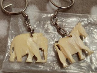 2 Portachiavi a forma di animale