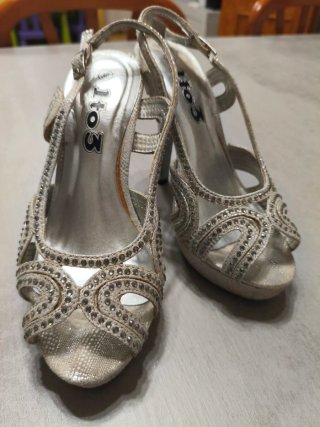 Sandalias de tacón Itos plata