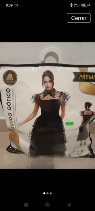 Disfraz Vestido Gótico Mujer