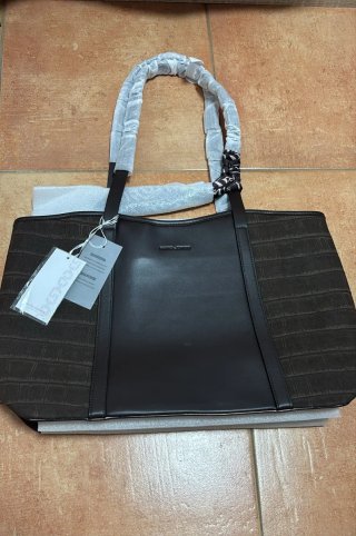 Bolso de hombro David Jones marrón