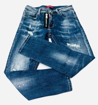 Jeans Dsquared2 vaqueros con cremallera y descosid