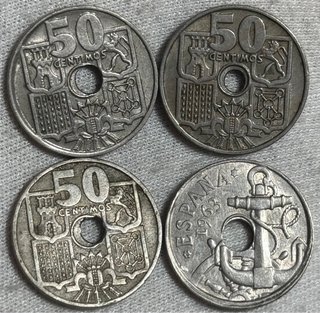 Lote Monedas 50 Céntimos Error + Regalo