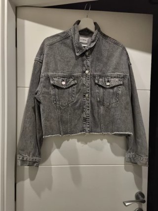 Cazadora vaquera crop gris Pimkie