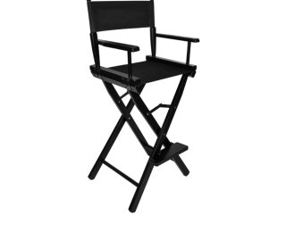 Silla de Maquillaje Hollywood Negra