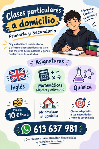 Clases particulares a domicilio