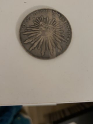 Moneda antigua de plata 1876