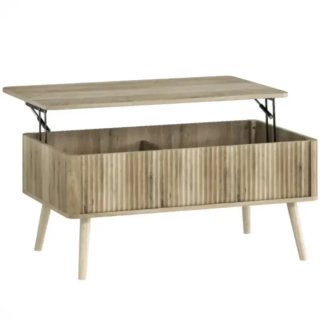 Mesa de centro elevable de madera