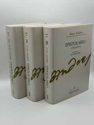Epistolario de Juan Andrés y Morell (1740-1817) 3 tomos