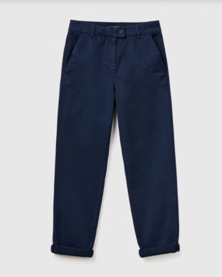 Pantalones Chinos Benetton Azul