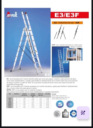 ALQUILER ESCALERA PROFESIONAL EXTENSIBLE