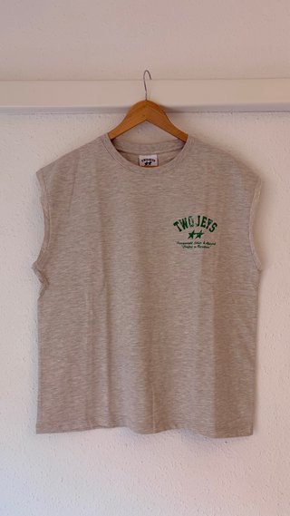 Camiseta sin mangas TwoJeys gris Talla M Nueva