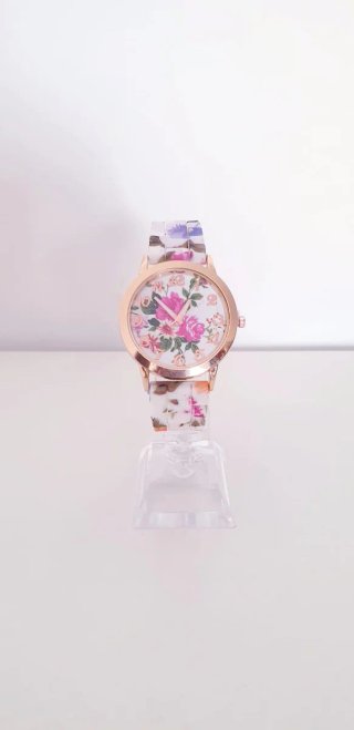 RELOJ MULTICOLOR ESTAMPADO DE FLORES