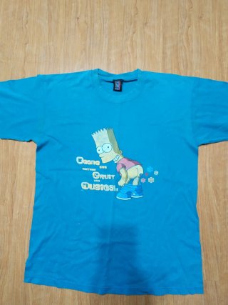 Camiseta Bart Simpson Azul merchandising Simpsons