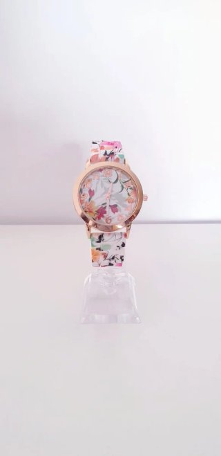 RELOJ MULTICOLOR ESTAMPADO DE FLORES