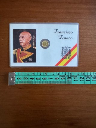 Tarjeta con Moneda de Francisco Franco