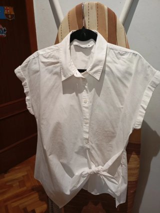 Camisa Blanca Zara Talla M
