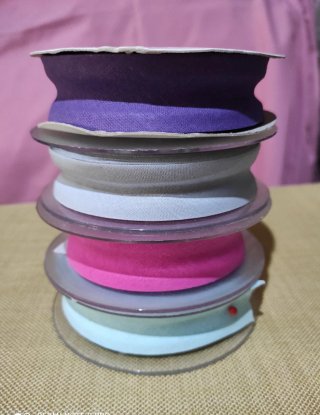 Set di 4 nastri sbieco in cotone