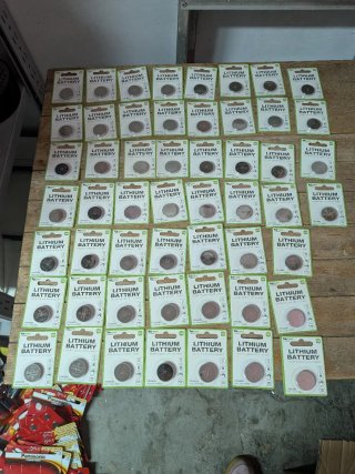 Lotto 60 Batterie a Bottone Tekmee CR2450 al Litio