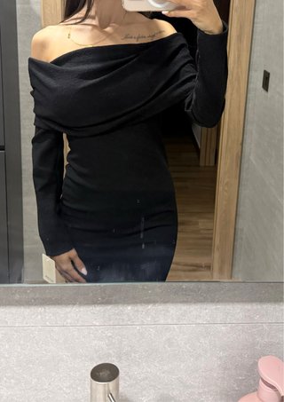 Vestido largo negro