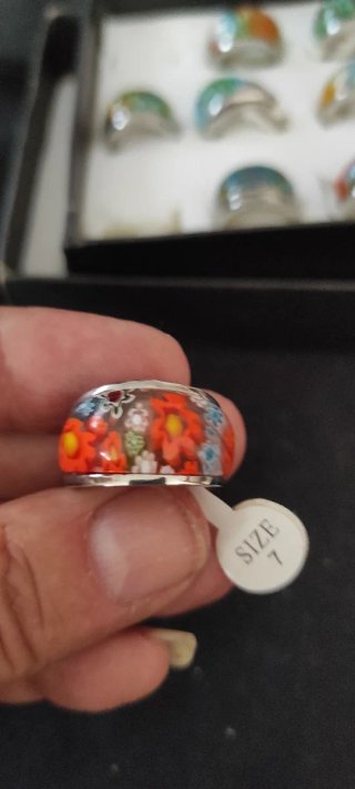 Anillo titanio multicolor inalterable para elegir
