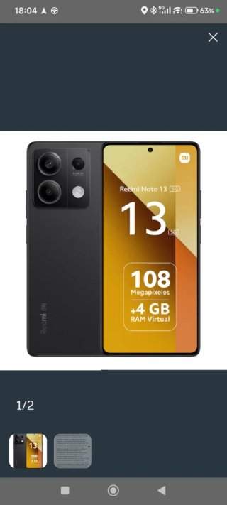 Xiaomi Redmi Note 13 5G Nero