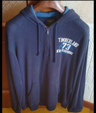 Felpa Timberland Vintage Blu, Tg XL/XL