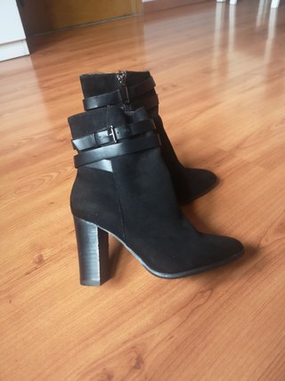 Botines de Ante Negros Pinkie Talla 36