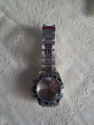 Carcasa de reloj plateada