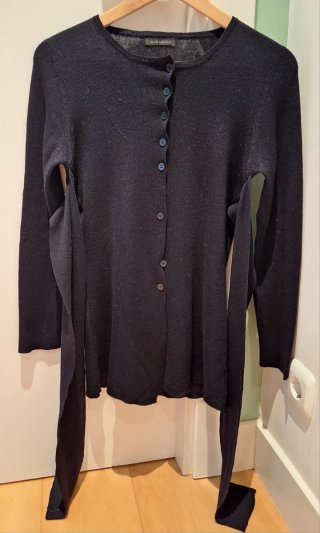 Chaqueta de punto azul marino Minimini
