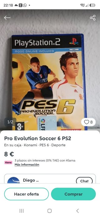 Pro Evolution Soccer 6 (PS2)