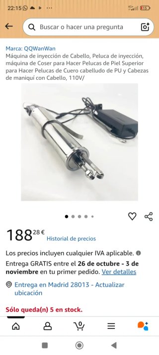 Máquina de Inyección de Cabello QQWanWan