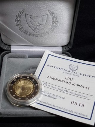 Moneda Conmemorativa 2€ Chipre 2017