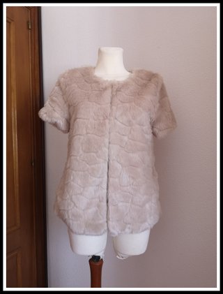 Chaqueta Beige Bershka Talla M
