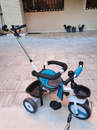 Triciclo Infantil con Barra de Empuje