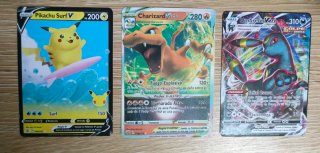 LOTE DE 3 CARTAS POKÉMON V / VMAX