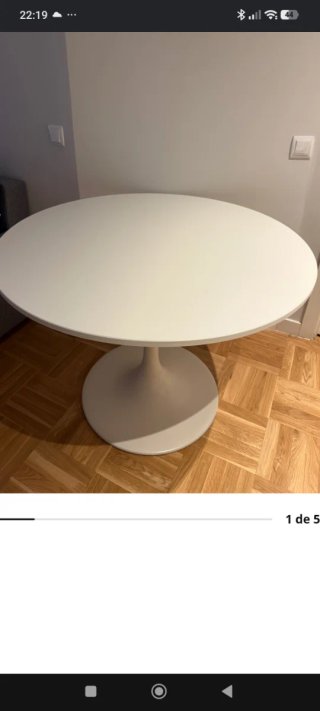 Mesa Redonda Blanca IKEA