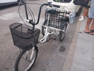 Bicicleta de Tres Ruedas Blanca