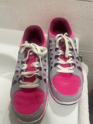Zapatillas Deportivas Rosa y Gris
