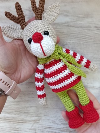 Reno Navideño Amigurumi Crochet