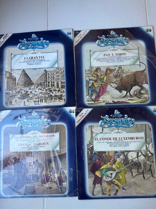 Lote de 4 Vinilos de Zarzuela