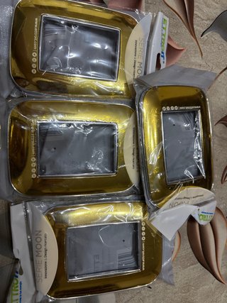 4 Placche ETTROIT Serie Moon Oro