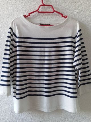 Camiseta Rayas Azul y Blanco Talla L