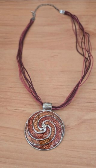 Collar Bohemio Colgante Espiral Mandala