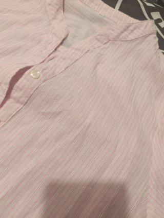 Blusa Rosa de Rayas Manga Corta