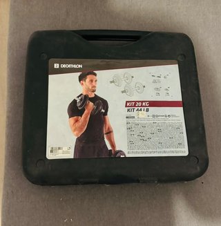 Kit Mancuernas Domyos 20 kg con Maletín