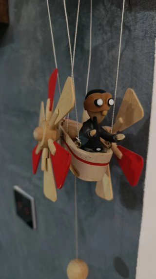 Juguete Decorativo de Madera - Avión