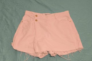Falda pantalón blanca Zara