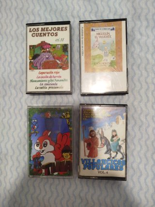 Lote 4 Cintas de Cassette Infantiles