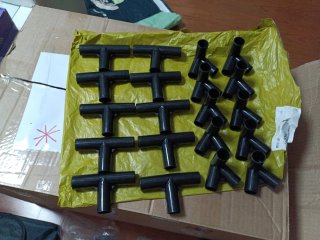 Lote de 18 conectores de plástico 19mm