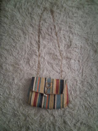 Bolso de mano multicolor